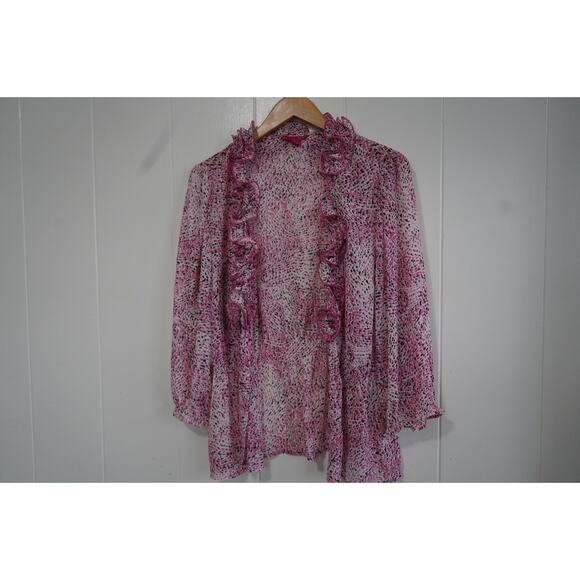 SUNNY LEIGH Petite Pink Polka Dot Blouse - Picture 2 of 5